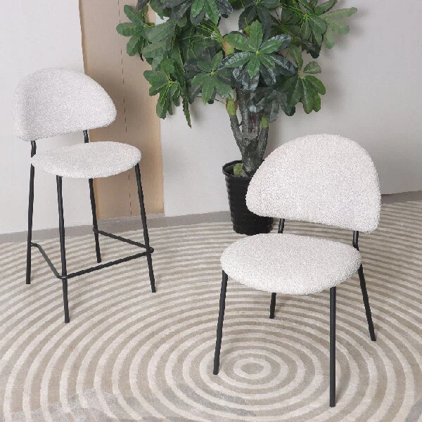Light color comfortable dining chair2