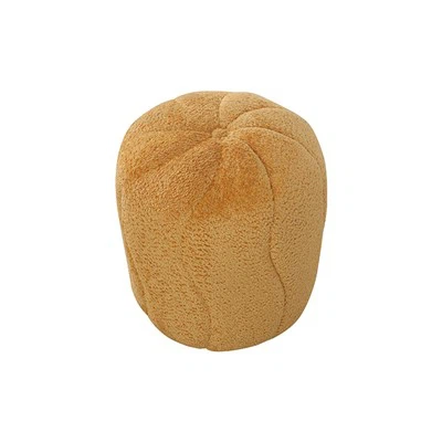 Circular Striped Fur Stool